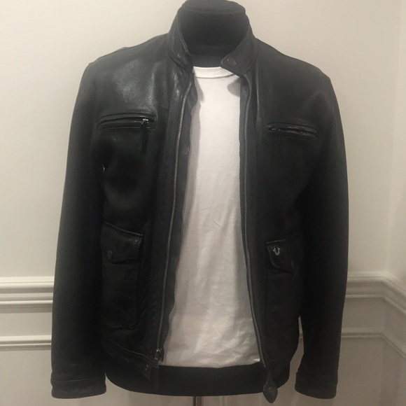 True Religion Other - TRUE RELIGION Mens Leather Jacket black size  Medium.  New condition